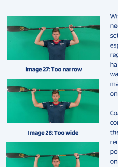 Grip too narrow, too wide, and a starting width