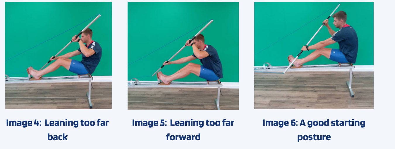 Posture: leaning back, leaning too far forward, a useful start